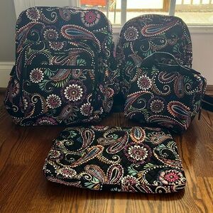 Vera Bradley Matching Book bag Set